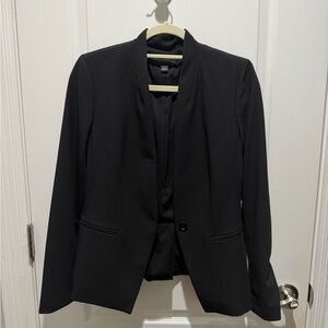 Ann Taylor Classic Black  Blazer - One Button
